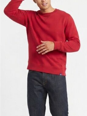 Callaway Men's Red Crewneck Sweatshirt with Embroidered Sleeve Size Large